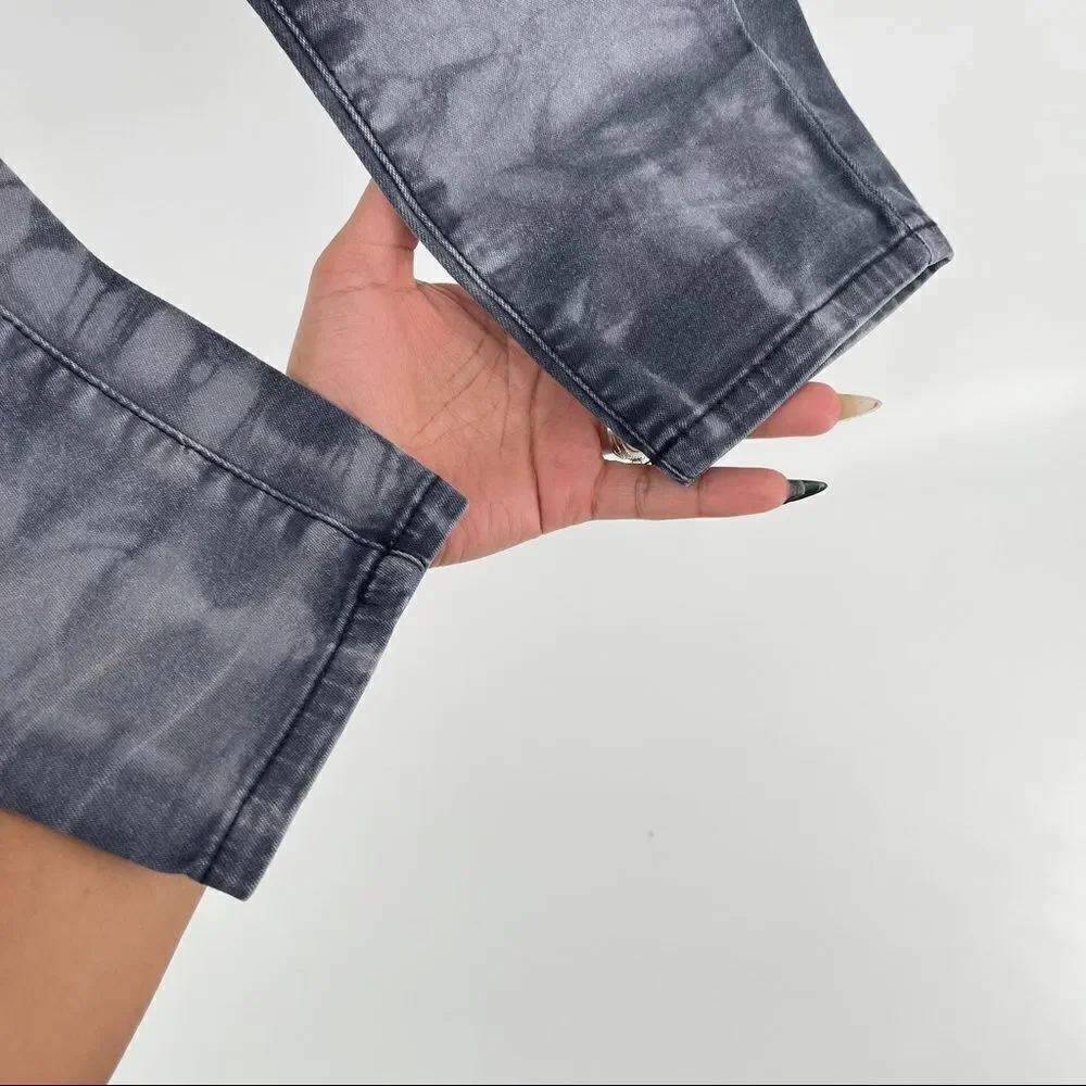 Justice Premium Jeans Girl’s Simply Low Tie Dye Gray Denim Skinny Jeans Size 14